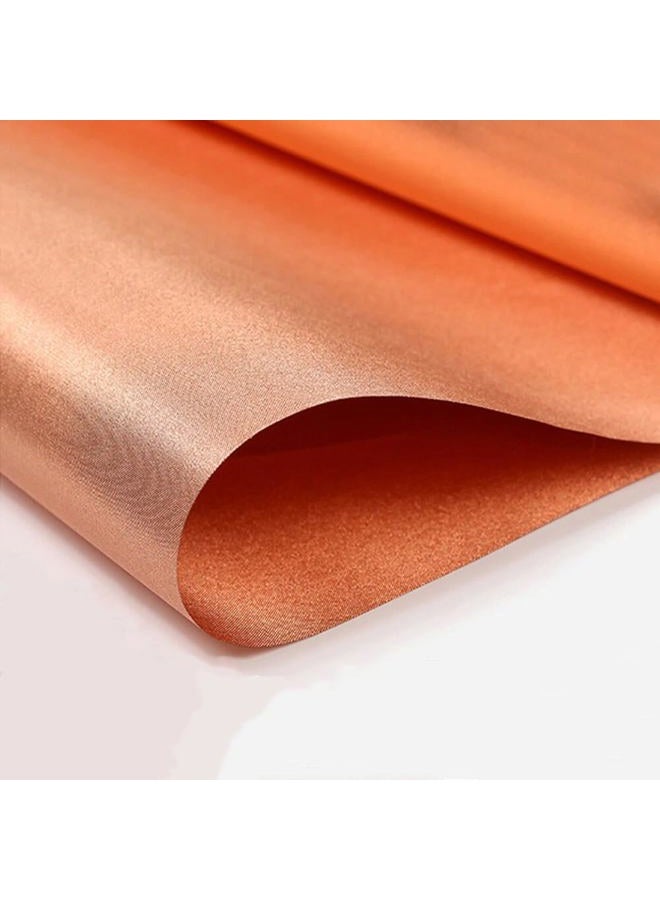 Amradield Pure Copper Faraday Fabric Cloth 39"x43" for WiFi Cell Bluetooth GPS Grounding Mobile Phone Copper Fabric Material Reduce Harmful Signals Protection Certified Healthy DIY Material - Image 1