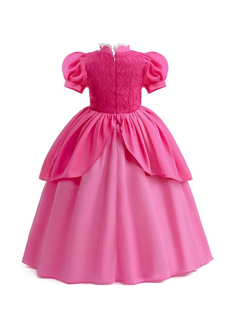 Princess Party Costume Dress With Wig And Bustle Set - Image 5