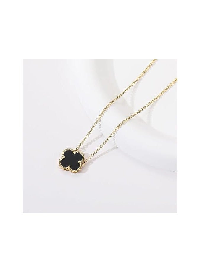 Fayrouz Jewellery Clover Pendant Necklace for Women, 18K Gold Plated Stainless Steel, Four Leaf Clover Necklace, Simple Design - Image 3