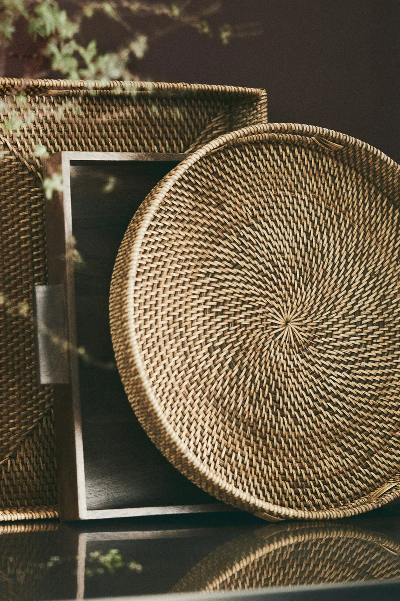 H&M Rattan tray