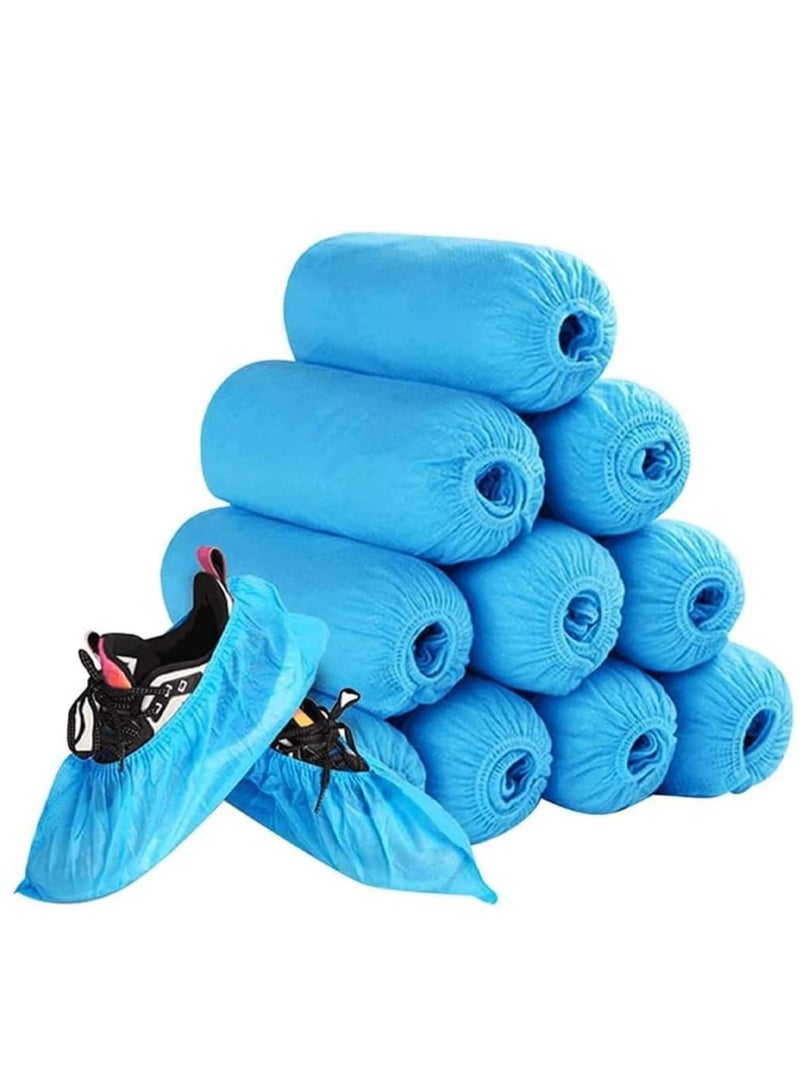 Shoe Covers Disposable Nonslip, Non-Woven Shoe Cover, 100 Pcs  (50 pairs), Hygienic Foot Booties Covers, Recyclable Shoe Booties Covers,Fits Most Men  Women Shoe Sizes  - Image 1