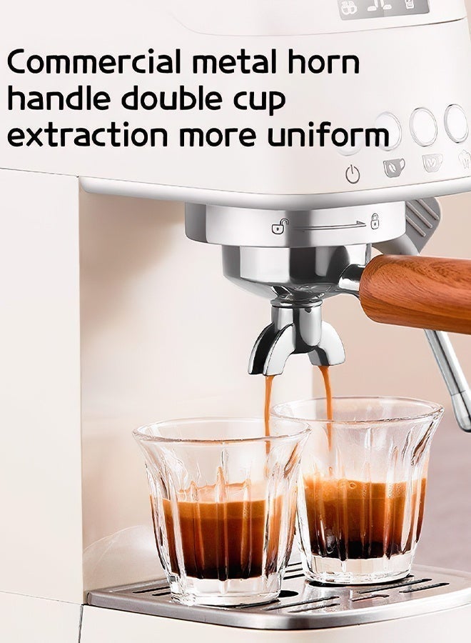 الحلم ماكينة قهوة RUIYADA للمنزل والمكتب، ماكينة إسبريسو شبه أوتوماتيكية مع ضغط منخفض قبل التخمير، استخلاص مركّز 20 بار وعصا بخار للحليب الرغوي – مثالية لمحبي القهوة والمقاهي الصغيرة - Image 2
