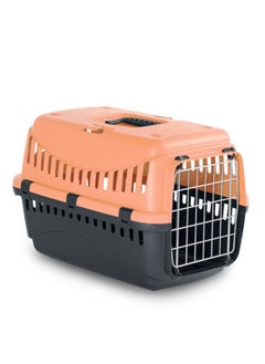 Bergamo Transportino Gipsy Metal Door For Dog Cages Orange 58x38x38Cm Large 