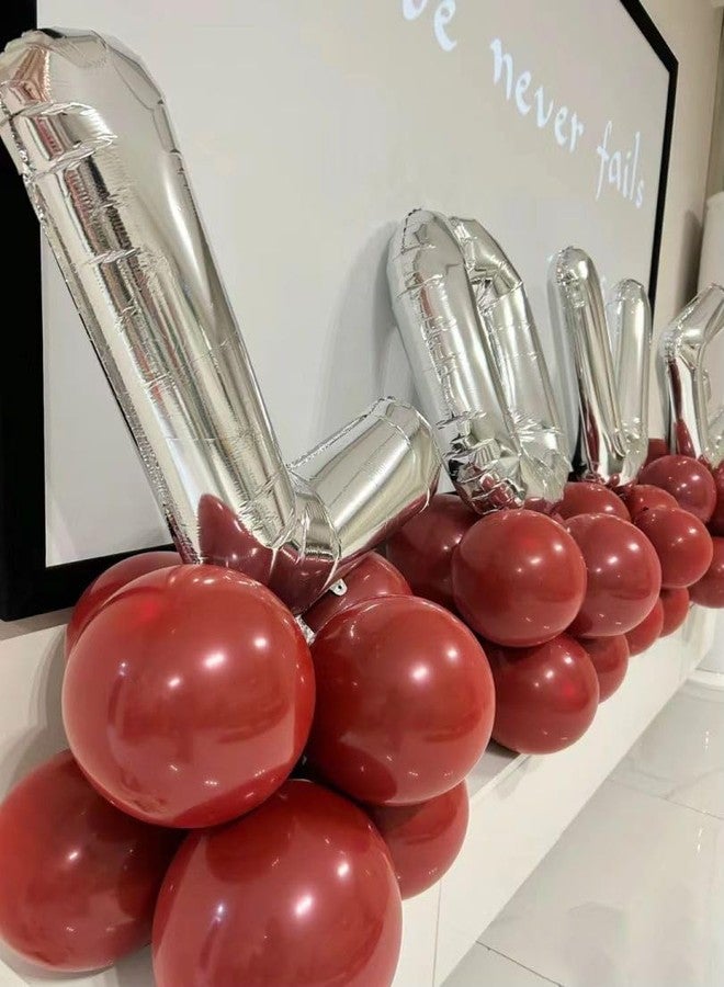 DECGOL Latex Balloons, 100-Pack Different Sizes 18 12 10 5 Inch Party Balloon Garland Kit (Ruby Red) - Image 2