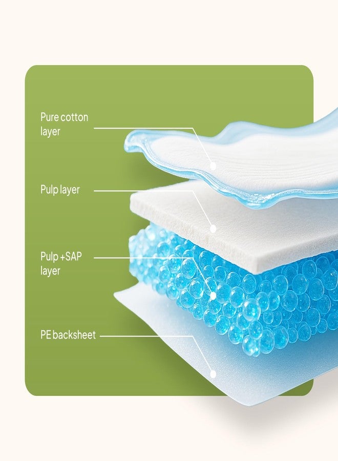 X9 Cotton Cover Period Pads, Regular Absorbency Pads for Women with Wings, 28 Count - Image 5