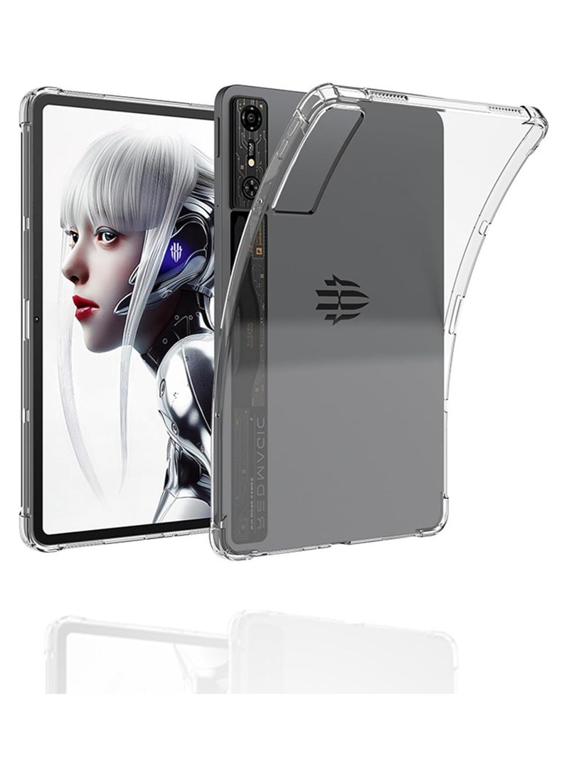 Case for ZTE Nubia RedMagic Pad Pro 10.9", Shockproof Impact Resistant Flexible Cover, Anti-Scratch Transparent Clear TPU Protective Shell -Clear  - Image 1