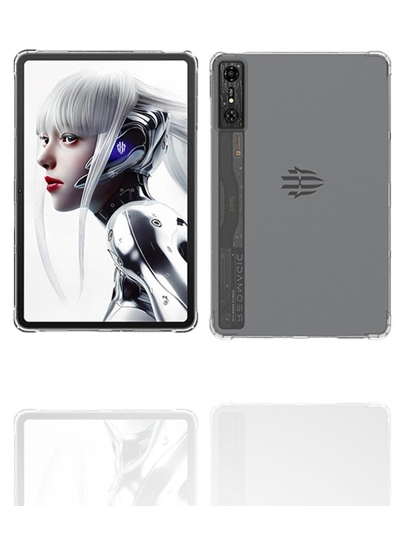 Case for ZTE Nubia RedMagic Pad Pro 10.9", Shockproof Impact Resistant Flexible Cover, Anti-Scratch Transparent Clear TPU Protective Shell -Clear  - Image 5