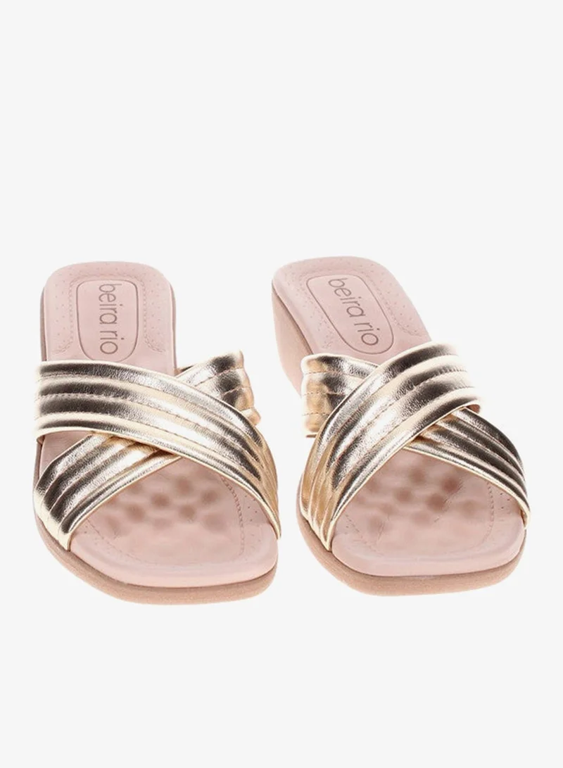 Beira Rio Golden Heels Sandal for Women – Stylish Ladies Heel Sandals & Sling Back Heels for Girls for Women | Best Price UAE