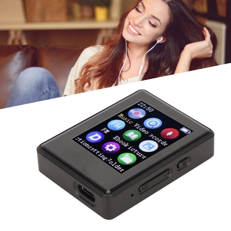 Portable MP3 Player 1.77 Inch SPI HD Screen Bluetooth 5.0 Chip - HiFi Sound Decoding Mp4 Player for Running, Working Out, Travel and Music Lovers - Image 2