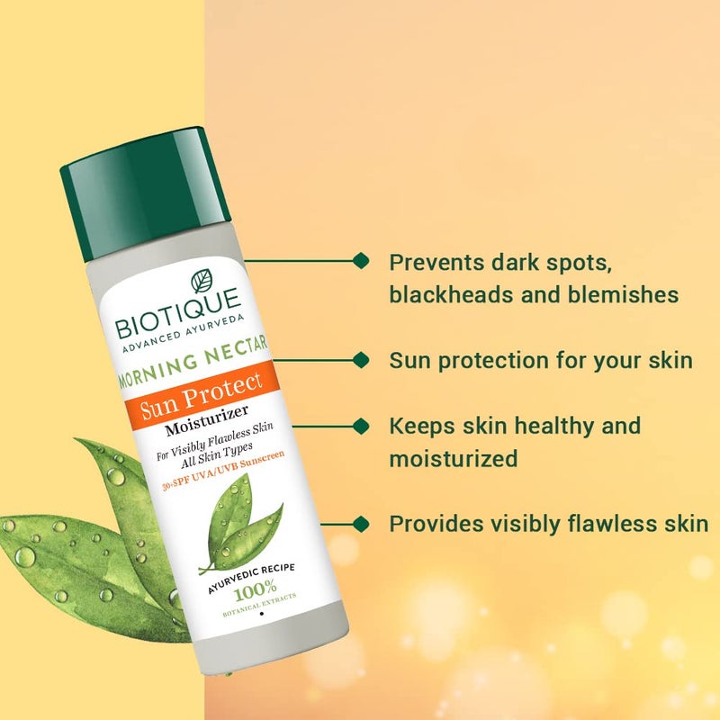 Biotique Botanicals Morning Nectar Lotion, 4.05 Fluid Ounce - Image 3