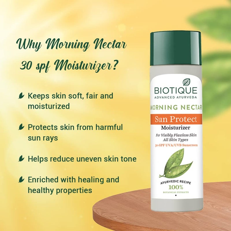 Biotique Botanicals Morning Nectar Lotion, 4.05 Fluid Ounce - Image 4