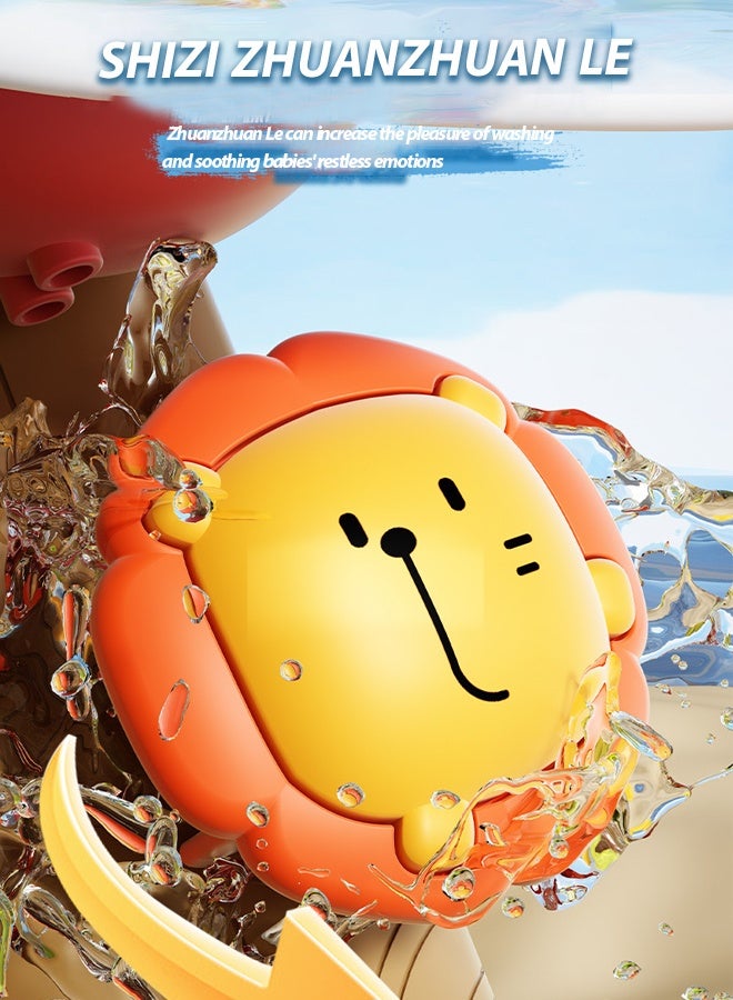 Funny Baby Toddler Bath Toys,Bath Wall Toy for Toddlers Baby and Kids,Water Spray Baby Bath ,Boys and Girls Bathtub Toy,baby children's bathroom, playing in the water, soaking in a bath,Spinning Gear and Googly Eyes for Toddler or Baby Bath Time, Sensory Development Bath Tub Toys - Image 5