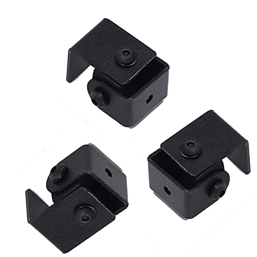 myl-SM-L1 - Speaker Wall Mount Stand - Bracket 2 Nos for 4 mm, 5 mm & 6.35mm (¼ inch) Thread Hole/Keyhole Speakers - Universal Type (3 Mounts, Black) - Image 1