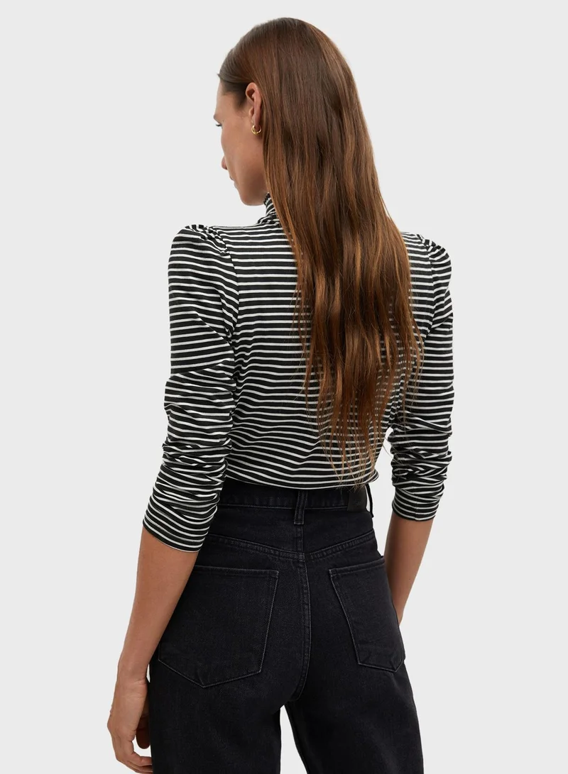 MANGO High Neck T-Shirt