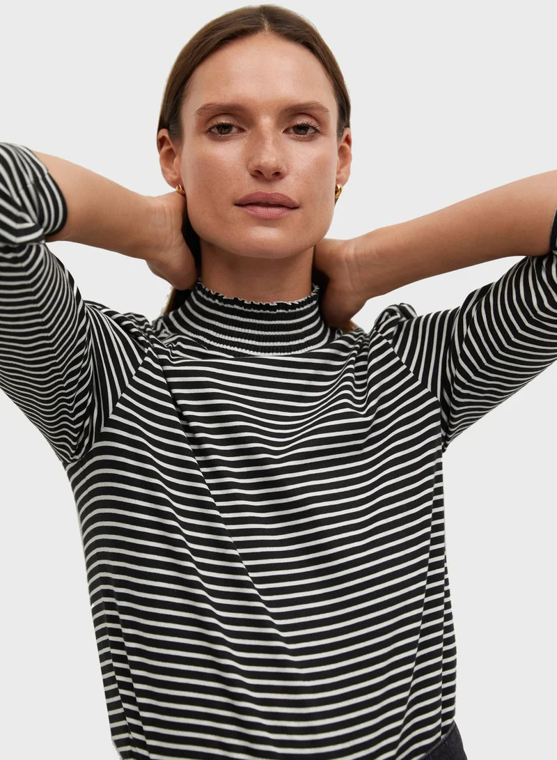 MANGO High Neck T-Shirt