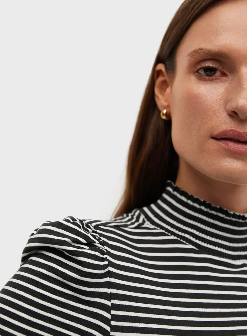 MANGO High Neck T-Shirt