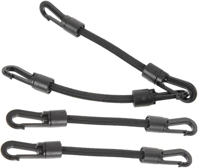 Gatuida 4pcs Elastic Hook Straps Outdoor Camping Accessory Multi Use Rope Tie Downs Portable Pom Hooks for Kayak Tents and Daily Use - Image 3