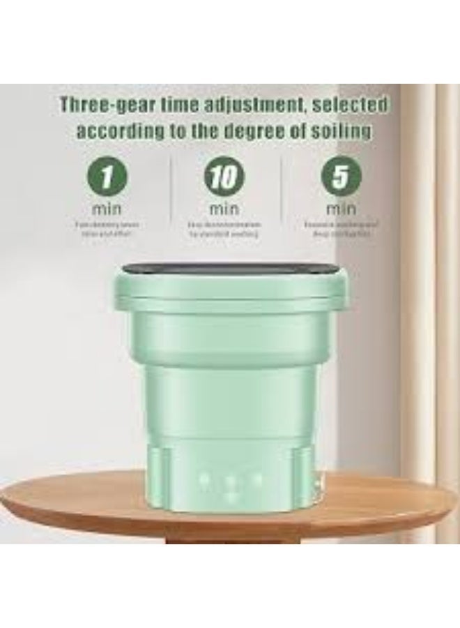 Portable Mini Foldable Washing Machine - Multi-Color Electric Mini Washing Machine for Underwear, Socks, and Light Baby Clothes - Practical and Space-Saving Travel Washing Machine for Home and Travel Use - Image 5