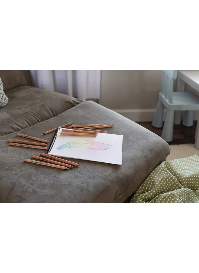 Lyra - Waldorf Selection Triangular Colored Pencils Set Of 6 Jumbo Colored Pencils With A 6.25Mm Core Highly Pigmented Thick Colored Pencils For Artists And Students Durable Pencils For Coloring - Image 1