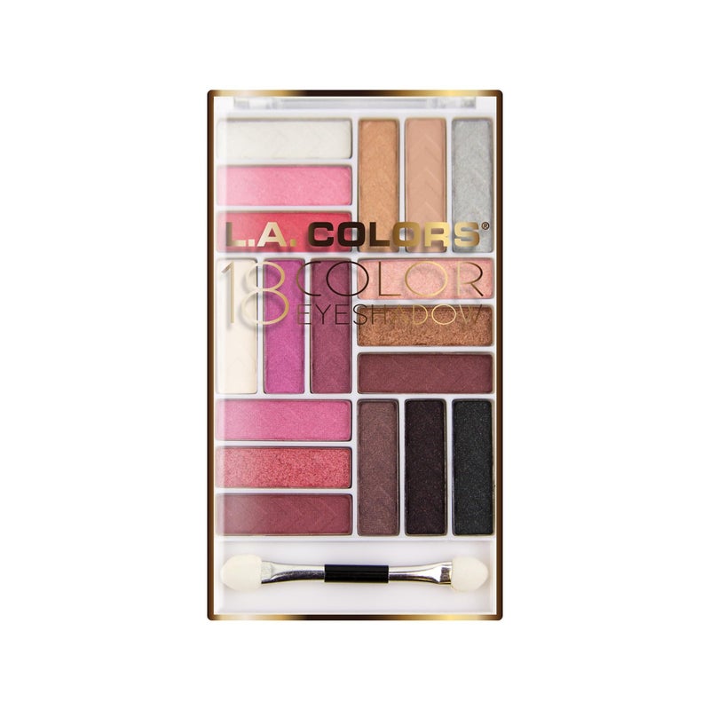 L.A. COLORS 18 Color Eyeshadow Palette, Diva Glam CES748 - Image 2