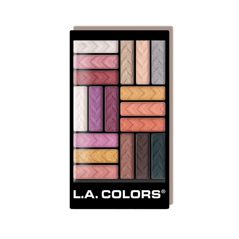L.A. COLORS 18 Color Eyeshadow Palette, Diva Glam CES748 - Image 1