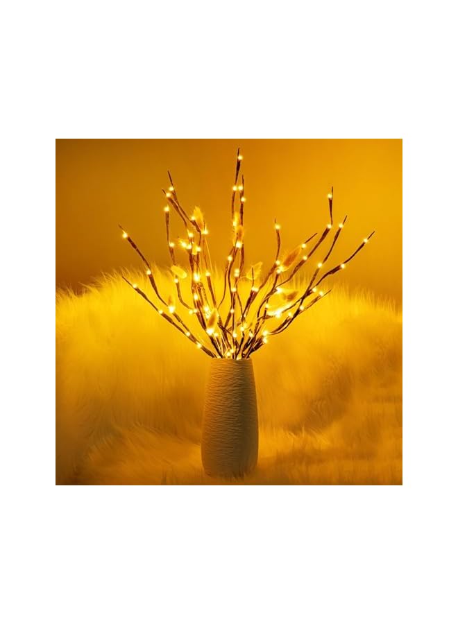 The Bros 3pcs 30 inch LED branch lights, Twig lights, vase lighting branches, willow branches with USB plugs, DIY decorative lights for Halloween, Thanksgiving, and Christmas artificial trees, warm white  - Image 5