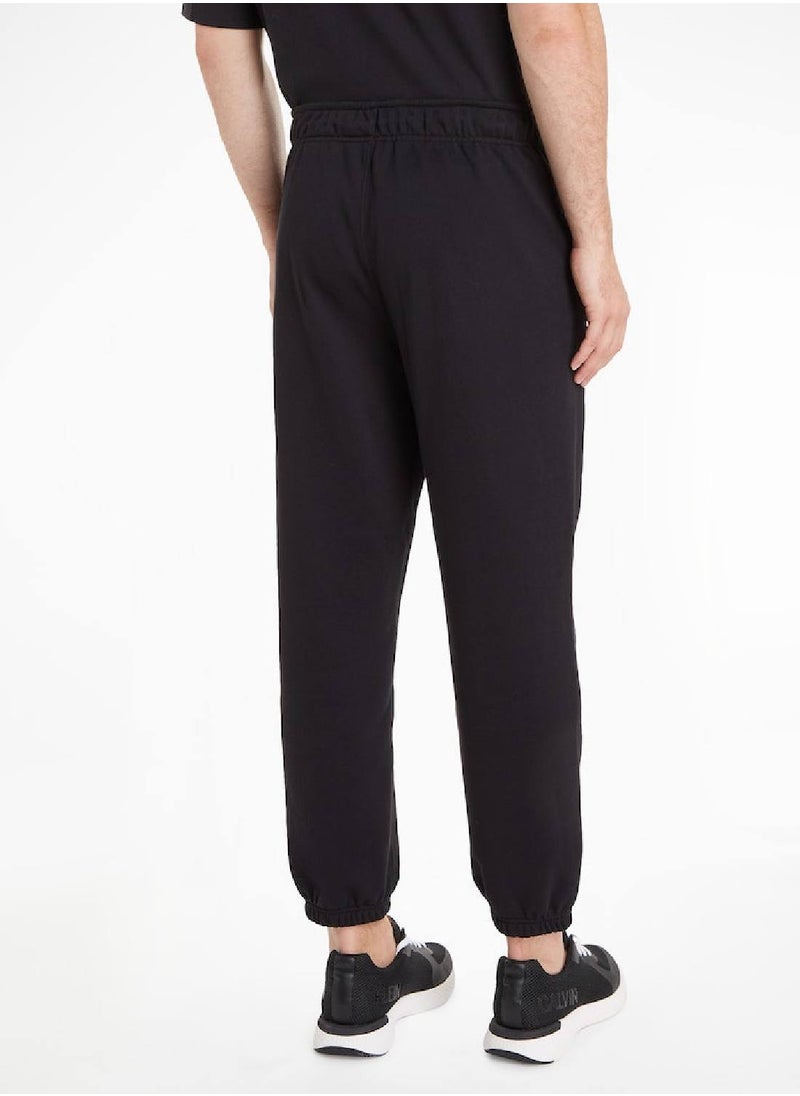 CALVIN KLEIN Calvin Klein Men's Sweatpants - Knit Pants - Sportswear - Cotton , Black  - Image 2
