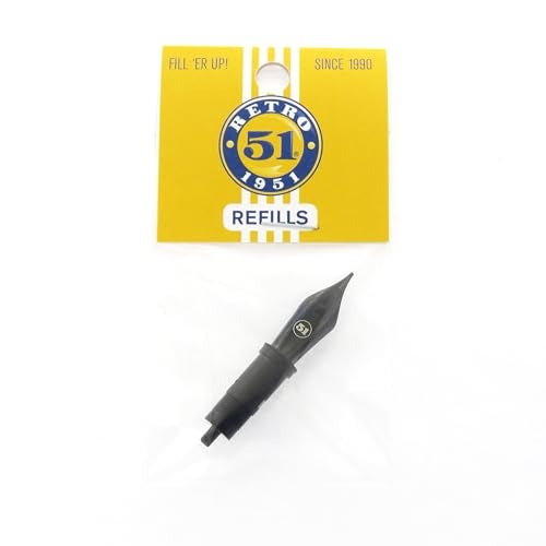 Retro 51 Tornado™ Fountain Pen - Black Coated nib replacement, Fine - Image 2