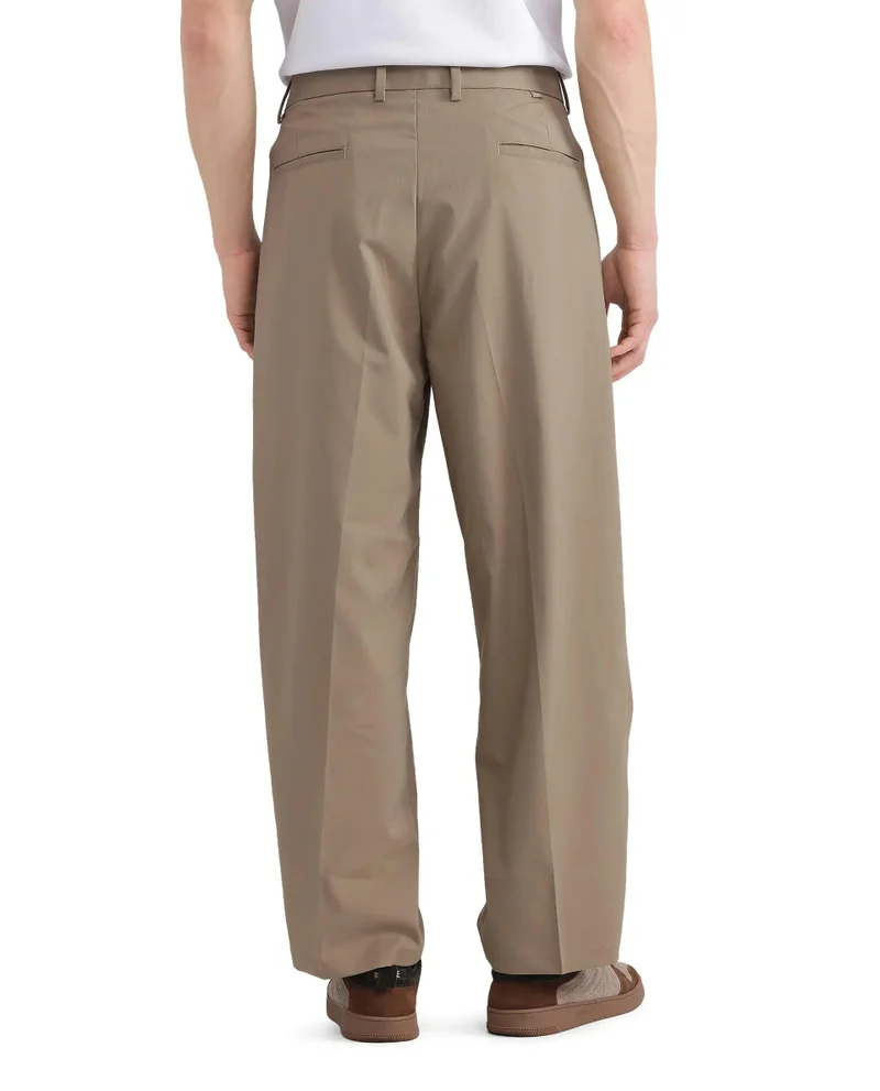 Rare Rabbit Men's Linen Blend Korean Relaxed Fit Solid Trouser
