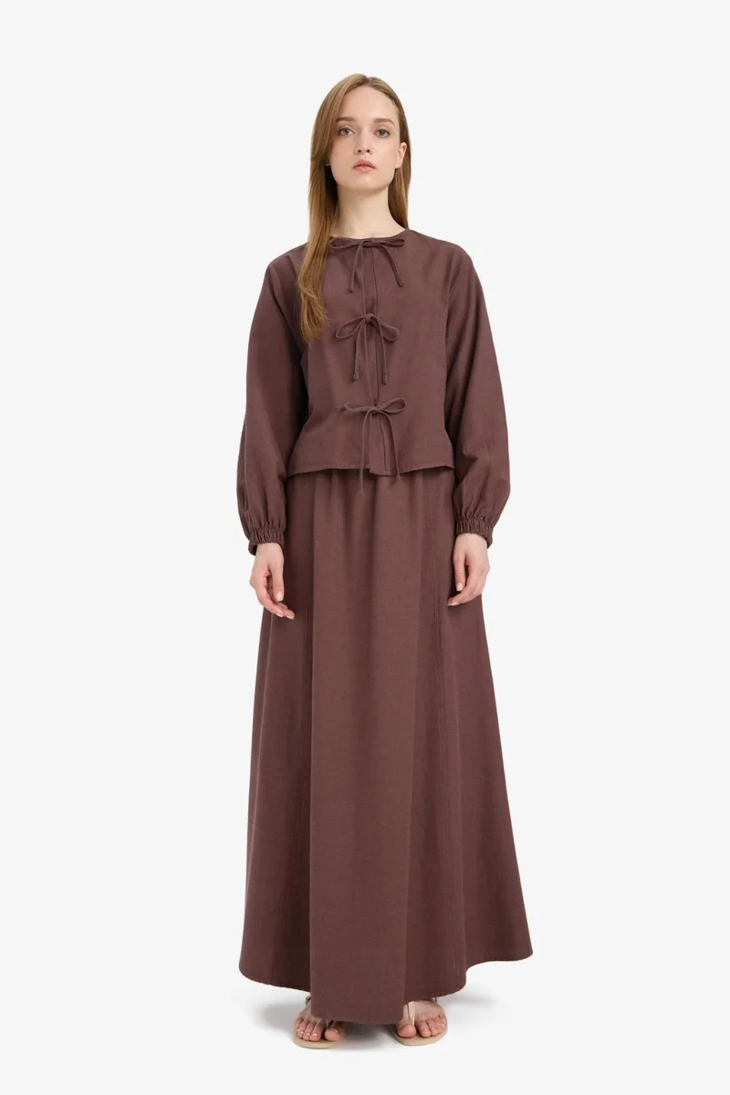 DeFacto A-Line Blend Maxi Skirt
