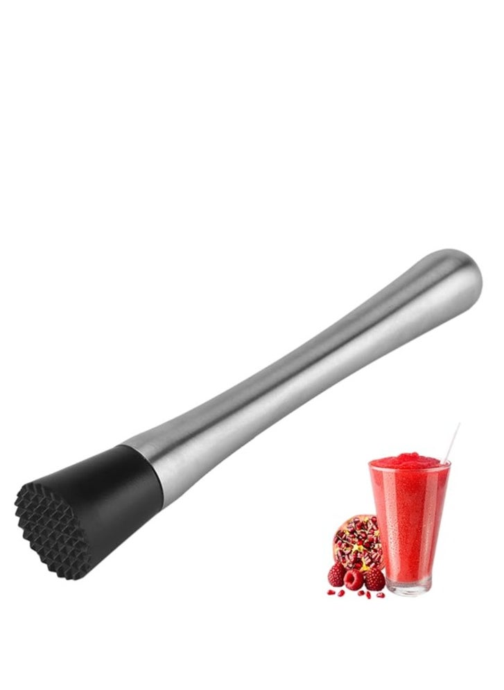 Generic 2PCS Stainless Steel Cocktail Muddler Set – Mojito Masher & Fruit Mixer Bar Tool for Bartenders | Ideal for Home Bars, Cocktails, Mocktails & Barware  📝 Product Description: Master the art of mixology with this 2-piece Stainless Steel Cocktail Muddler Set, a must-have tool  - Image 1