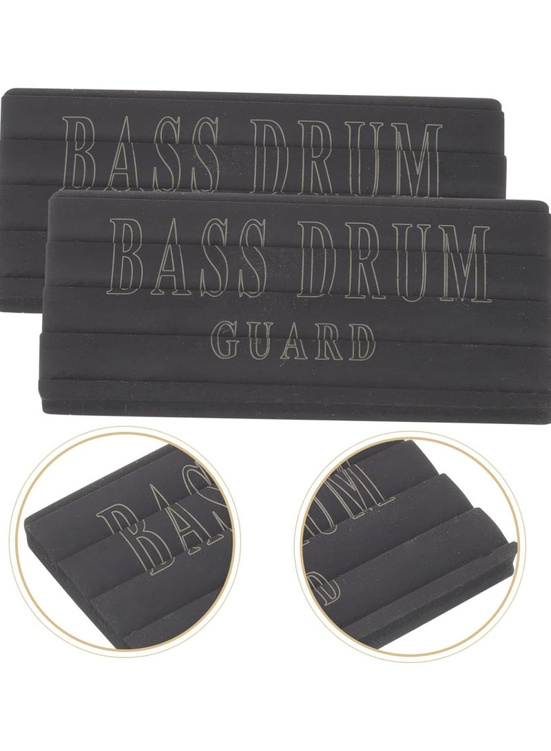 GGOOT 4 pcs Bass drum hoop guard hoop protector drum accessory Drum Pad Drum Supports Foot Pads Percussion Instrument Supplies Jazz Drum Pedal Guards Drum Supply roller rubber the basket  - Image 5