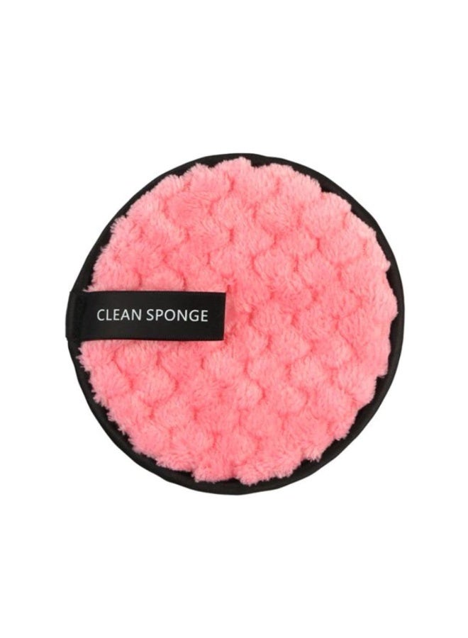 اسفنجة إزالة المكياج، اسفنجة تنظيف قطنية قابلة لإعادة الاستخدام، اسفنجة ناعمة وطبيعية لتنظيف الوجه (متعددة الألوان)، قطعة واحدة - Image 1