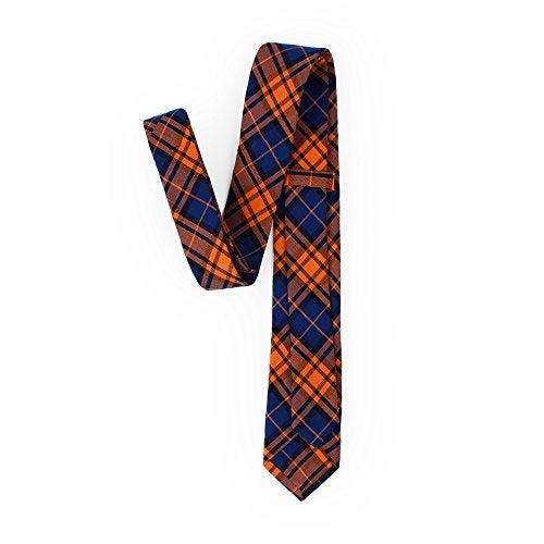Levao Lovacely Men's Cotton Plaid Tie Skinny Necktie 210091 - Image 5