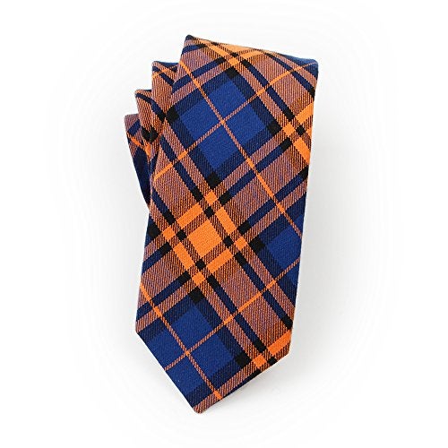 Levao Lovacely Men's Cotton Plaid Tie Skinny Necktie 210091 - Image 2