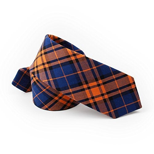 Levao Lovacely Men's Cotton Plaid Tie Skinny Necktie 210091 - Image 3