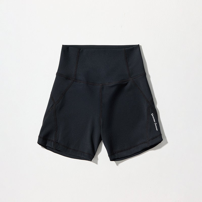 New Children's High-Waisted Sports Pants, Five-Point Shark Yoga Pants, Summer Thin Leggings, Girls' Outer Shorts - Image 1