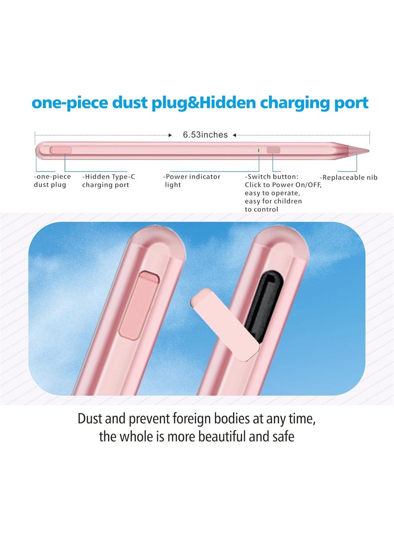 general Stylus Pen for iPad 11th&10th Generation,Milikilo Pen with Pencil Holder,Palm Rejection,for Air11&13"(M2/M3), Pad Pro 11"&13"(M4),iPad 6-11th,iPad Pro 11"/12.9 ", iPad Air 3/4/5,Mini 5/6 - Image 4