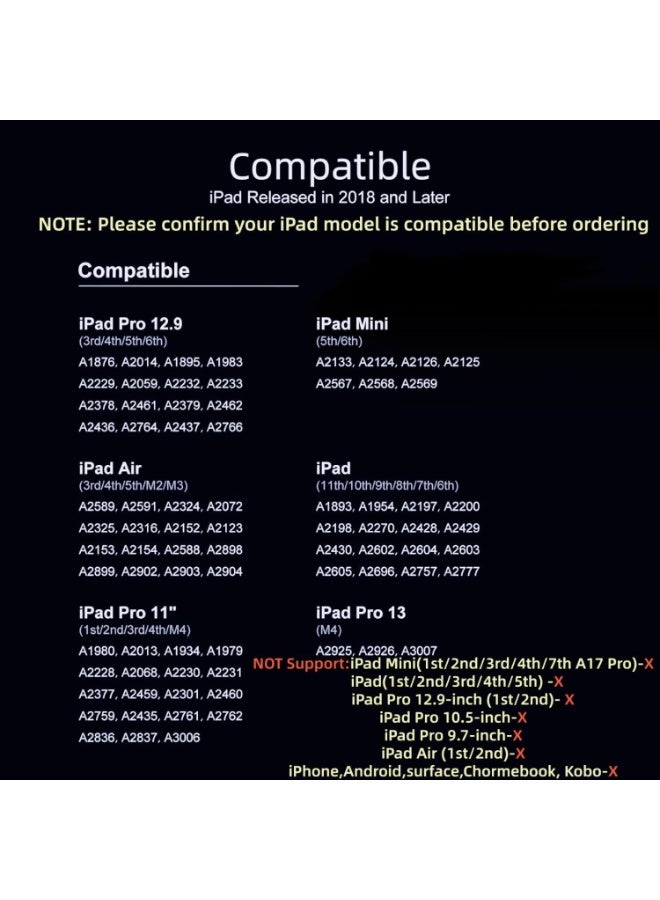 general Stylus Pen for iPad 11th&10th Generation,Milikilo Pen with Pencil Holder,Palm Rejection,for Air11&13"(M2/M3), Pad Pro 11"&13"(M4),iPad 6-11th,iPad Pro 11"/12.9 ", iPad Air 3/4/5,Mini 5/6 - Image 2