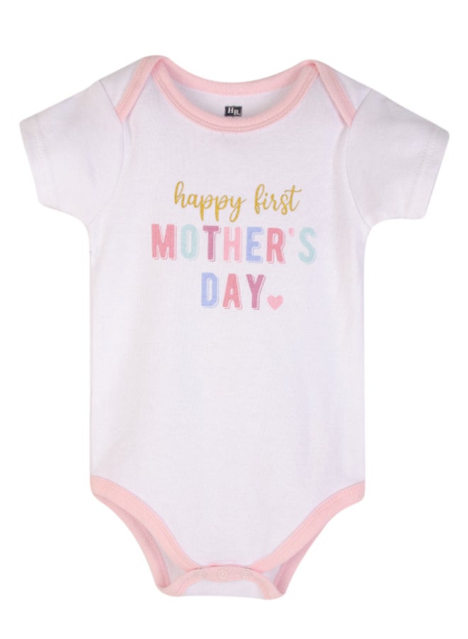 hudson baby Baby Bodysuit 3 Pieces Set Short Sleeve Mummys Girl, 9 - 12 Months - Image 4