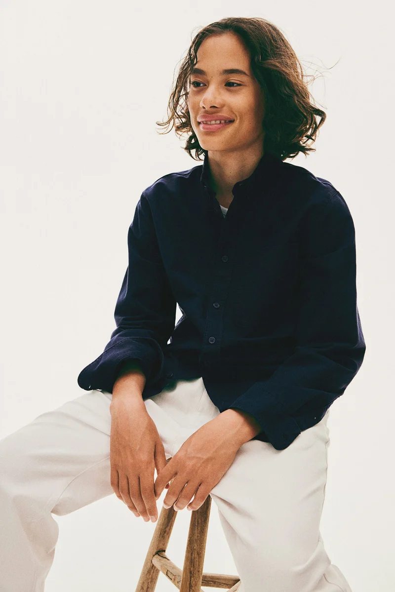 H&M Button-Down Cotton Shirt