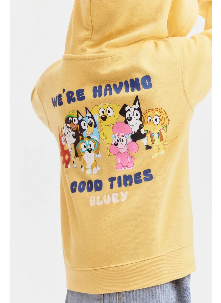 اتش اند ام Printed Zip-Through Hoodie