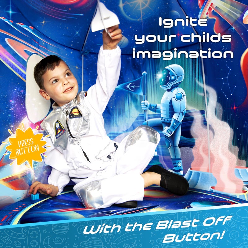 W&O WO Rocket Ship Play Tent with Blast Off Button  Ultimate Spaceship Tent with Captivating Space Sounds  Perfect for Indoor  Outdoor Adventures - Image 3