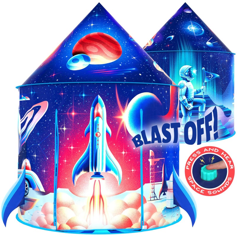 W&O WO Rocket Ship Play Tent with Blast Off Button  Ultimate Spaceship Tent with Captivating Space Sounds  Perfect for Indoor  Outdoor Adventures - Image 2