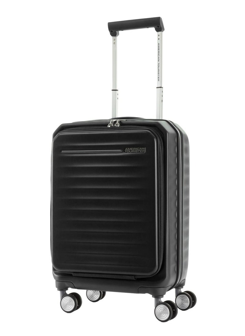 AMERICAN TOURISTER FRONTEC HARD SPINNER 54CM  EXPENDABLE  TSA JET BLACK  - Image 1