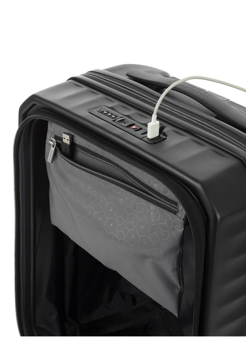 AMERICAN TOURISTER FRONTEC HARD SPINNER 54CM  EXPENDABLE  TSA JET BLACK  - Image 4
