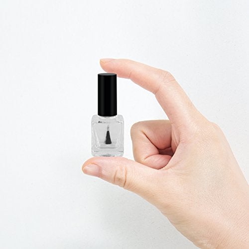 GTHER 6PCS 15ML Empty Nail Polish Glass Bottles with Brush Cap & Funnel & Mixing Balls for Nail Art - Image 4