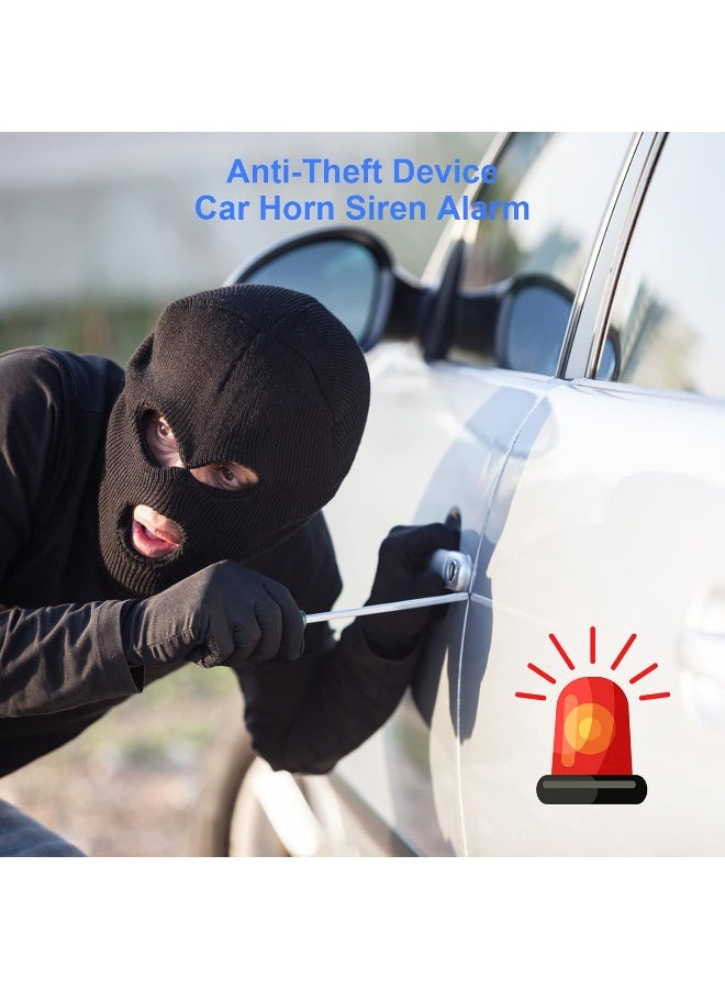 Estink Car Alarm Security System, Universal Anti-Theft Device Car Alarm Security Protection System Car Keyless Entry System with 2 Remote Controls Car Horn Siren Alarm, DC12V ±3V - Image 3