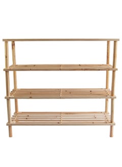 4 Tier Storage Shoes Rack Wooden Shoe Rack Bedroom or Hallway