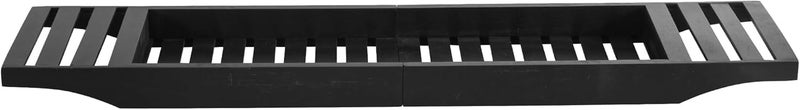 Vencier Foldable Bamboo Bath Tub Rack – Adjustable Bathroom Shelf, Tidy Tray & Storage Caddy Organiser for Relaxing Spa Bath (Black) - Image 5